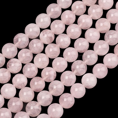 Natural Madagascar Rose Quartz Beads Strands G-Z146-A01-8mm-02-1