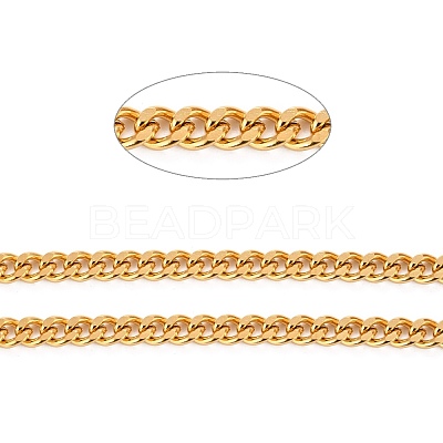 PVD Vacuum Plating 304 Stainless Steel Cuban Link Chains CHS-K016-03C-G-1