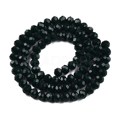 Opaque Solid Color Glass Beads Strands LS-EGLA-A034-P8mm-D12-1