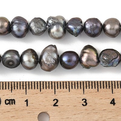 Dyed Natural Cultured Freshwater Pearl Beads Strands PEAR-A006-08E-1