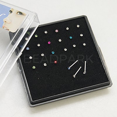304 Stainless Steel Nose Studs AJEW-D006-3A-1