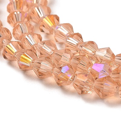 Transparent Electroplate Glass Beads Strands LS-GLAA-F029-2mm-D15-1