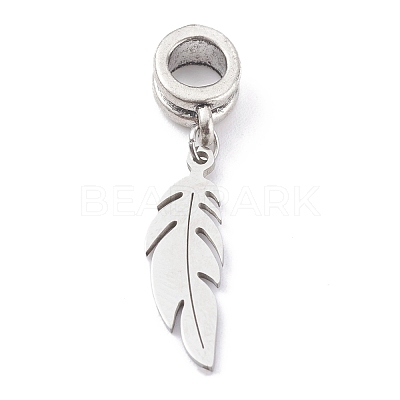 304 Stainless Steel European Dangle Charms X-PALLOY-JF00624-01-1