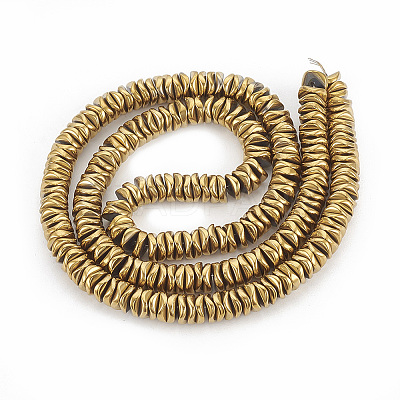 Electroplate Non-magnetic Synthetic Hematite Beads Strands X-G-N0321-07J-1