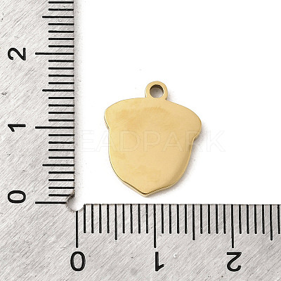 304 Stainless Steel Enamel Pendants STAS-I335-03G-01-1