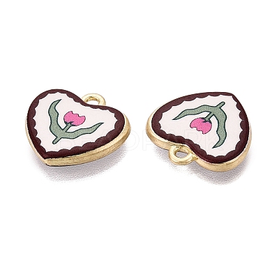 Valentine's Day Printed Alloy Pendants PALLOY-SZC0008-15B-1
