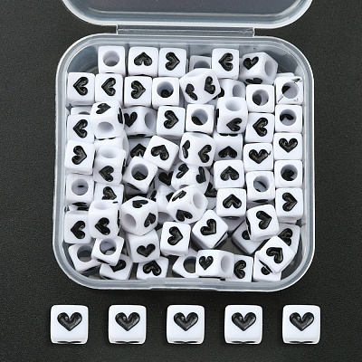 Opaque Acrylic Beads MACR-YW0002-25-1