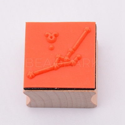 Wooden Stamps DIY-WH0175-46B-1