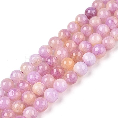 Dyed Natural White Jade Beads Strands G-T138-6mm-210-9-1
