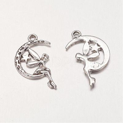 Zinc Alloy Fairy Sprite Charms PALLOY-A18526-AS-FF-1
