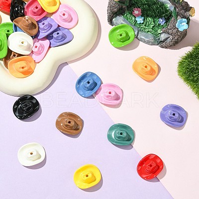 36Pcs 12 Colors Opaque Acrylic Beads SACR-CJ0001-84-1