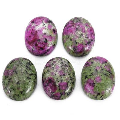 Natural Ruby in Zoisite Cabochons G-S349-25A-03-1