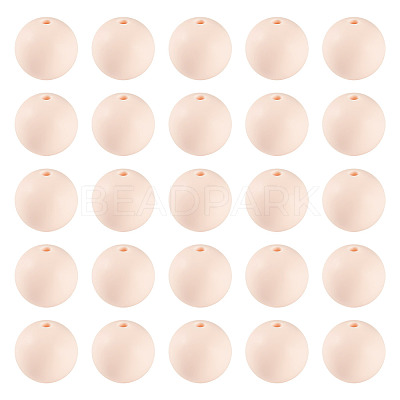 50Pcs Food Grade Eco-Friendly Silicone Beads SIL-TADJ0001-03E-1