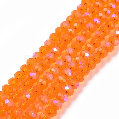 Electroplate Glass Beads Strands X1-EGLA-A034-T8mm-L07-1