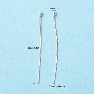 Brass Ball Head Pins X-KK-R020-07S-1