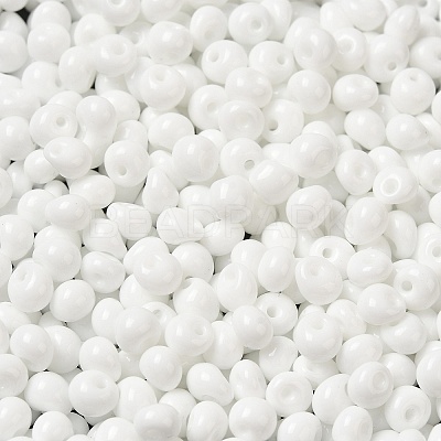 6/0 Opaque Baking Paint Glass Seed Beads SEED-M012-02A-37-1