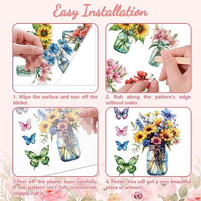 3 Sheets 3 Styles PVC Waterproof Decorative Stickers DIY-WH0404-067-1