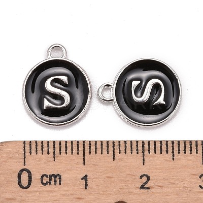 Platinum Plated Alloy Charms ENAM-S118-02S-P-1