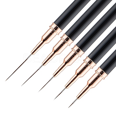 5Pcs Plastic Nail Art Line Brush AJEW-WH20816-069B-1