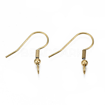 304 Stainless Steel Earring Hooks STAS-S111-003G-1