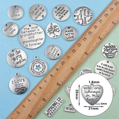 40Pcs 20 Style Tibetan Style Alloy Pendants TIBEP-SZ0001-03-1