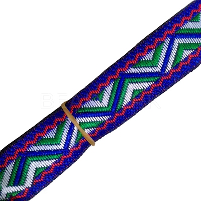 7M Ethnic Style Polyester Jacquard Triangle Ribbon PW-WG96346-14-1