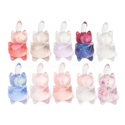 Luminous Transparent Resin Cabochons X-CRES-L045-17-1