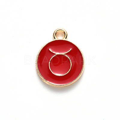 Alloy Enamel Pendants ENAM-S124-01B-07C-1