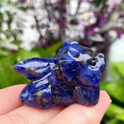 Natural Sodalite Carved Figurines Statues for Home Desktop Decoration PW-WG05555-02-1