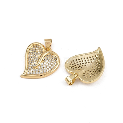 Brass Micro Pave Cubic Zirconia Pendants ZIRC-I367-07G-14-1