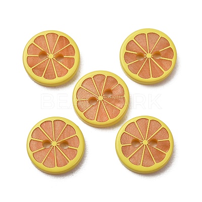 2-Hole Printed Opaque Resin Buttons RE-CBA6F88-17-1