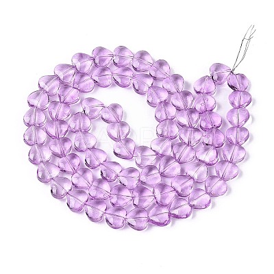 Baking Paint Transparent Glass Beads Strands DGLA-N021-01B-05-1