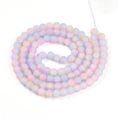 Crackle Glass Beads X1-GLAA-N009-8mm-04-1
