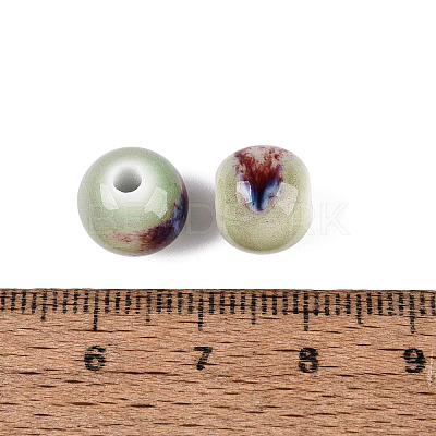 Vintage Handmade Porcelain Beads PORC-Q006-13A-22-1