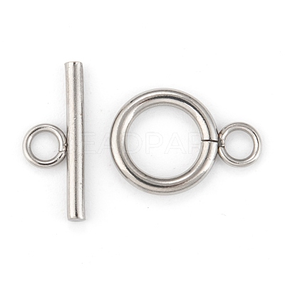 Tarnish Resistant 304 Stainless Steel Toggle Clasps STAS-F114-04P-B-1
