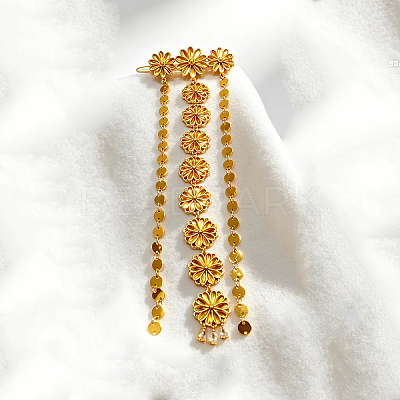 Brass Tassel Hair Barrettes WD0673-1