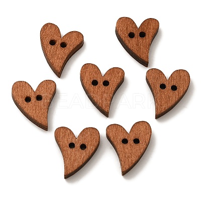 Heart Shaped Paint Buttons NNA1136-1