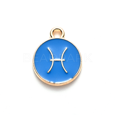 Alloy Enamel Pendants ENAM-S124-01A-02H-1