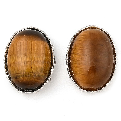 Natural Tiger Eye Multi-Strand Links KK-M304-03P-03-1