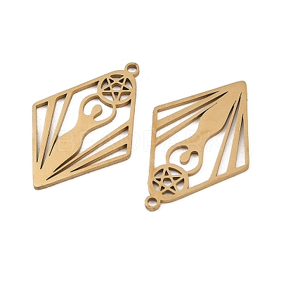 201 Stainless Steel Pendants STAS-I364-05G-1