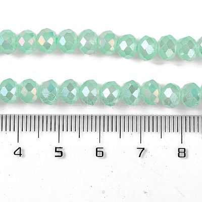 Baking Electroplate Glass Beads Strands DGLA-A039-J6MM-B07-1