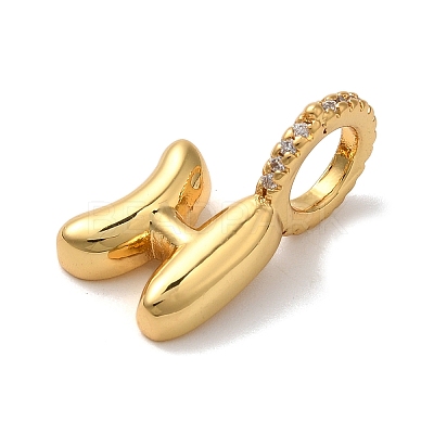 Brass Micro Pave Cubic Zirconia Pendants KK-K345-13H-G-1