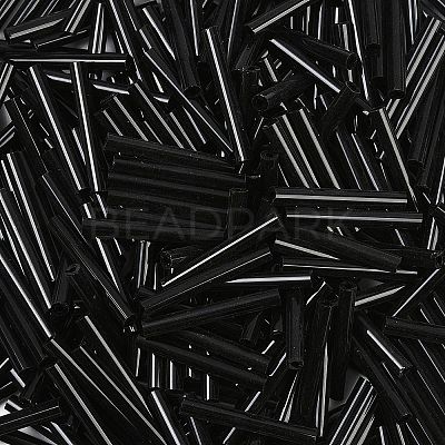 Opaque Glass Bugle Beads SEED-R028-2x20-C01-1