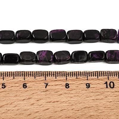 Natural Dyed White Jade(Imitation Charoite) Beads Strands GG-CBA0743-D02-02-1