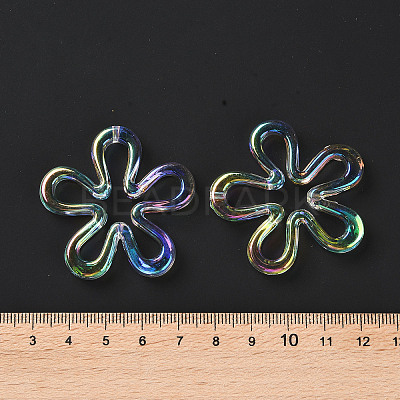 Plated UV Acrylic Beads TACR-S161-04-1