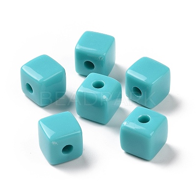 Opaque Acrylic Beads OACR-E015-02H-1