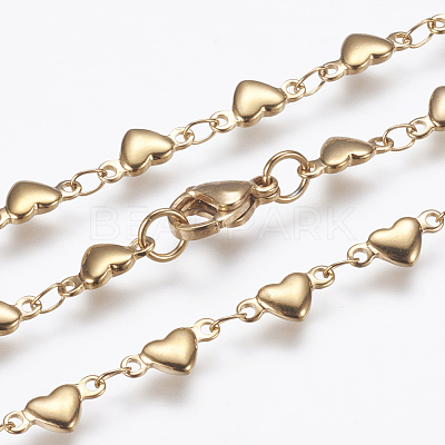 304 Stainless Steel Chain Necklaces STAS-P164-21-1