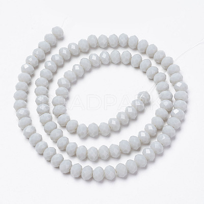 Opaque Solid Color Glass Beads Strands EGLA-A034-P3mm-D15-1