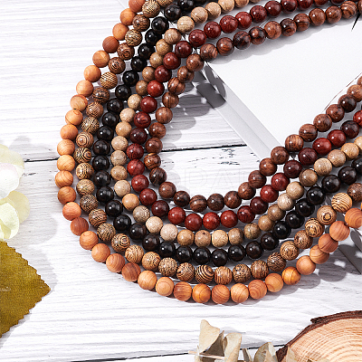 Natural Wood Beads WOOD-PH0001-23-LF-1