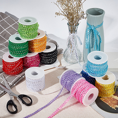 25M Metallic Yarn Lace Ribbons OCOR-GF0003-09A-1
